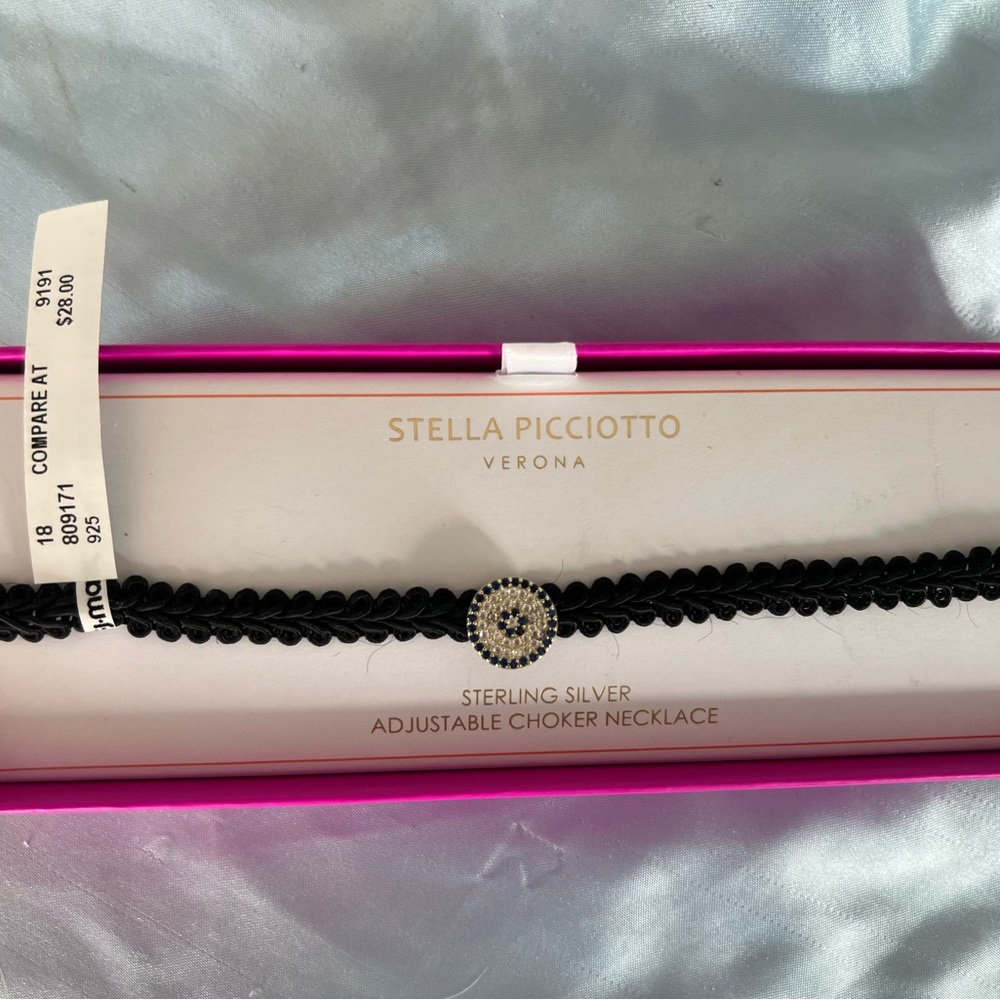 Sterling silver Stella picciotto Verona adjustable choker
